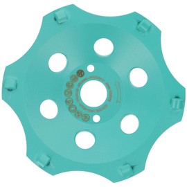 PRODIAMANT Professional PCD Diamond Cup Wheel 150 mm x 22.23 STP097 6 PCD Segments for Concrete Screed Coatings Glue and Plaster