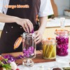 JILLMO Fermentation Jar with Weight, 1 Liter Fermenting Jar with