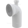 Pan Connector for Toilet -with 40mm Comp Inlet 110mm Push-fit/Solvent Coupling A90-90 P40
