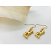 Pendientes de gato Bastet, acabado dorado