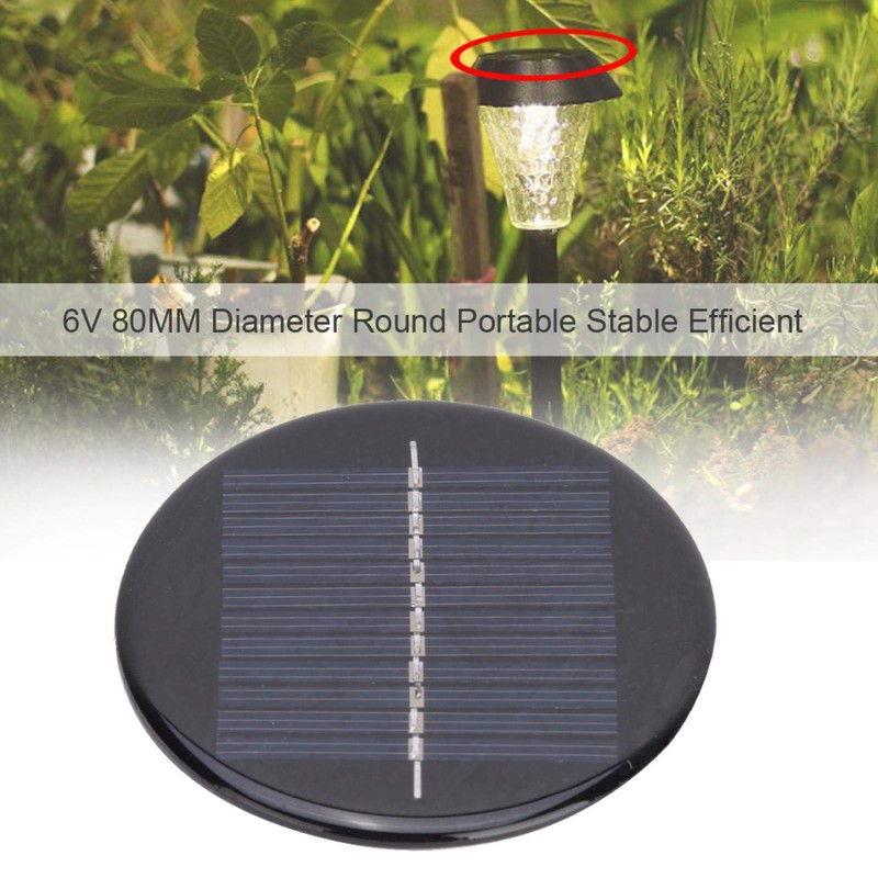 Solar Replacement Top, Round Solar Panel, 4 Pieces 6 V