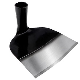 LNQ LUNIQI Hand Hoe Head Replacement Round Eye Grub Hoe for Gardening, Soil Loosening, Weeding and Digging（18.5cm）