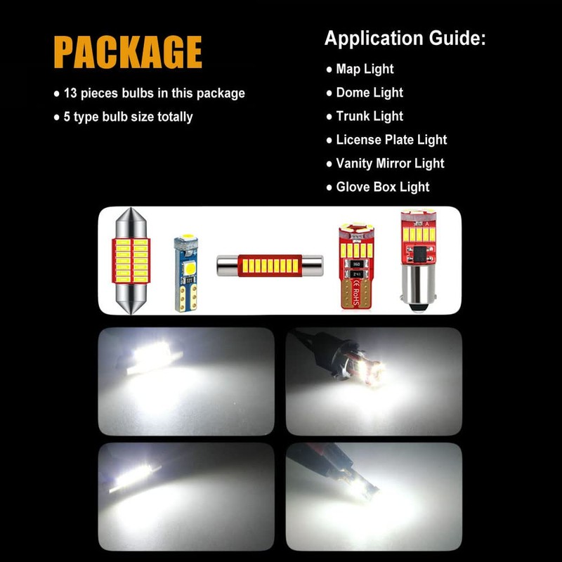 DODOFUN Interior LED Light Kit Compatible with 1996-2002 Toyota 4Runner