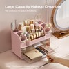 HBlife Makeup Organizer for Vanity with Brush Holder, Large Bathroom