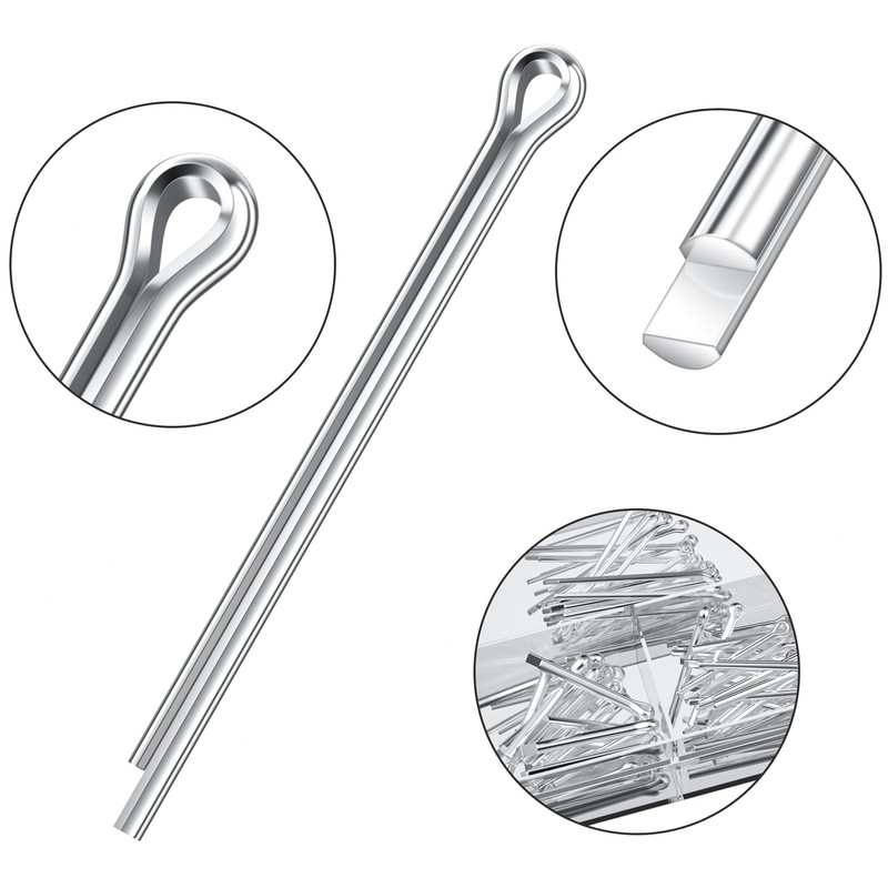 300 PCS Cotter Pins Assorted,Hairpin Clips,Stainless Steel Split Pins Set