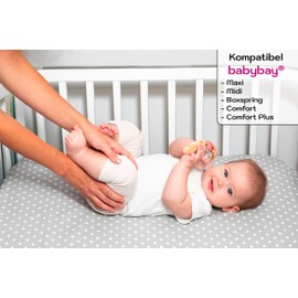 Lovely Hippo Fitted Sheet 50 x 89 cm - 100% Cotton - Fitted Sheet Compatible with BabyBay Maxi, Boxspring, Comfort, Comfort Plus (Forest Animals, 50 x 89 cm)