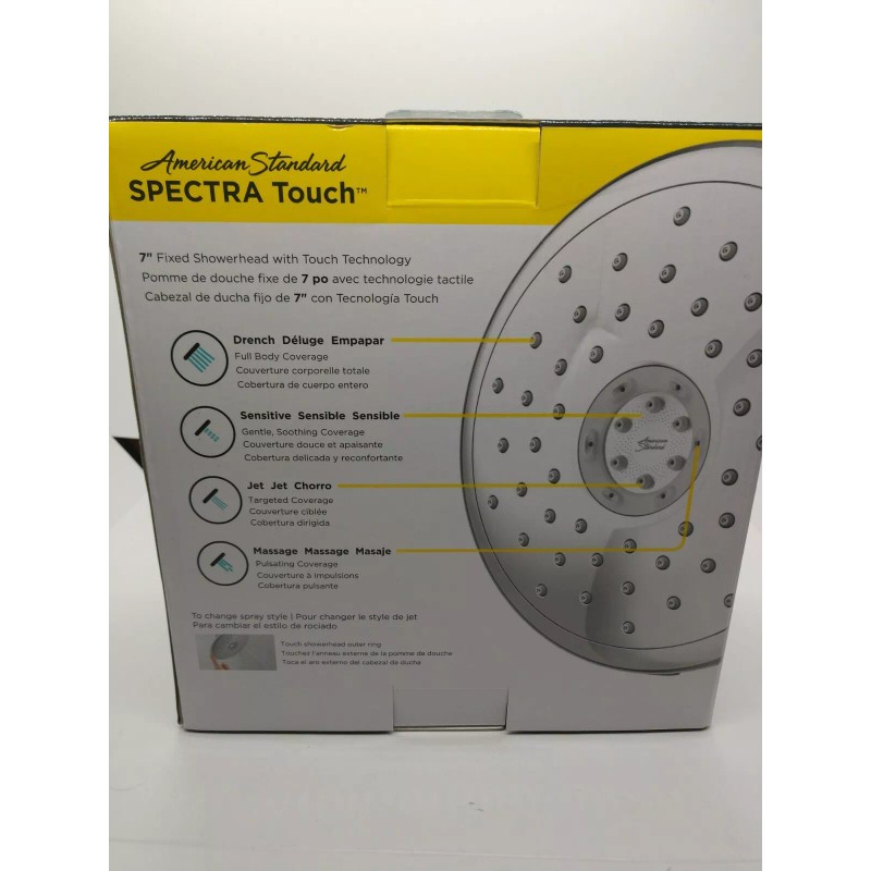 AMERICAN STANDARD SPECTRA CHANGE BY TOUCH MULTI FUNCTION SHOWER HEAD