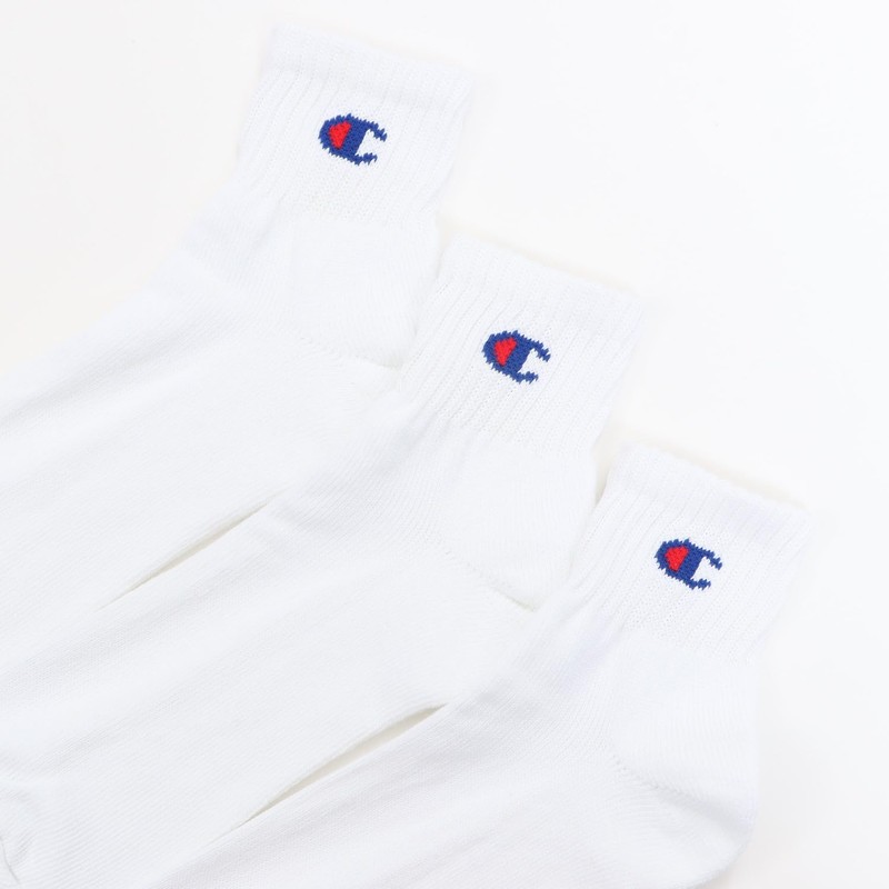 Champion CMSCY202/CMSCH202 Men's Solid Socks, Half Pile, One Point Logo,