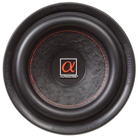 Alphasonik HSW208 Hyper 200 Series 8” 200 Watts Max / 600 Watts RMS Single 4 Ohm Car Subwoofer Stamped Alpha Steel Basket with High Grade Magnet Non Pressed Paper Cone Audio Speaker Bass Sub Woofer