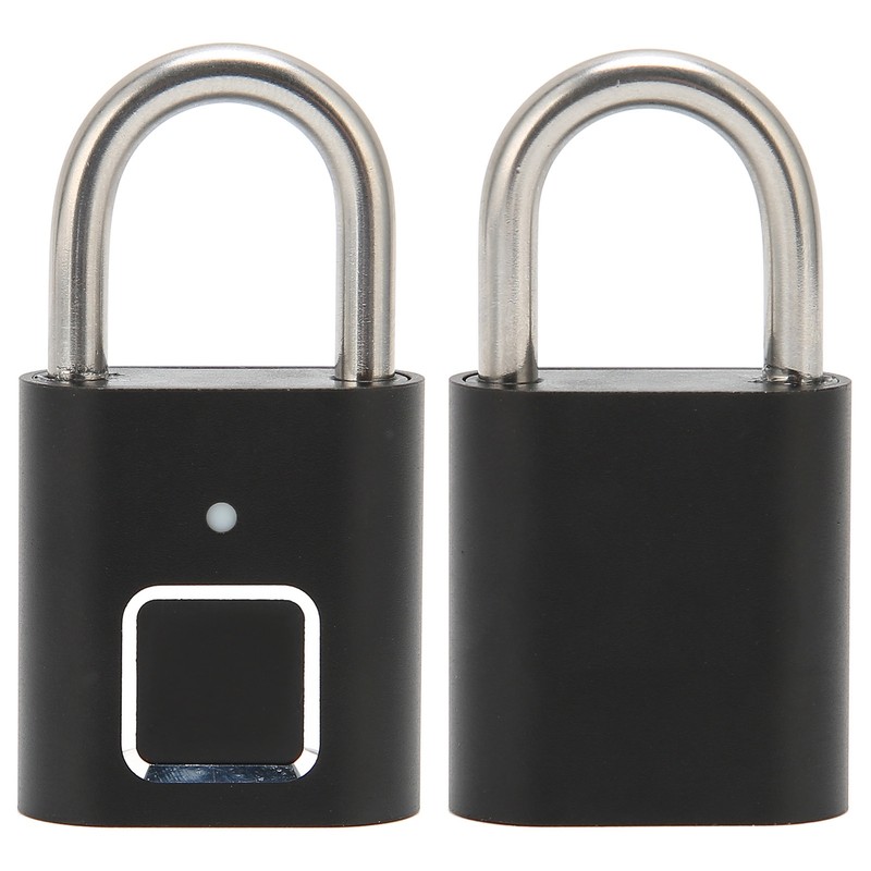 Fingerprint Padlock Biometric Smart Security Digital Lock Water Resistant USB