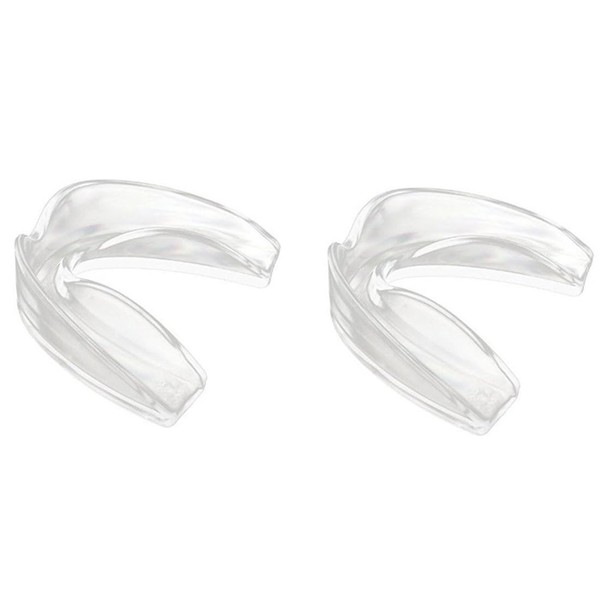 WeddHuis 2 Pcs Teeth Splint Clear Anti Bite Cover Martial