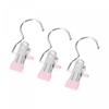 sourcing map Laundry Clips with Hook, Metal Boot Hangers Chrome