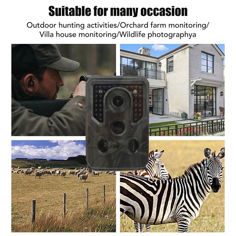 Trail Camera Infrared Night Vision 16MP Photo 1080P Video Motion