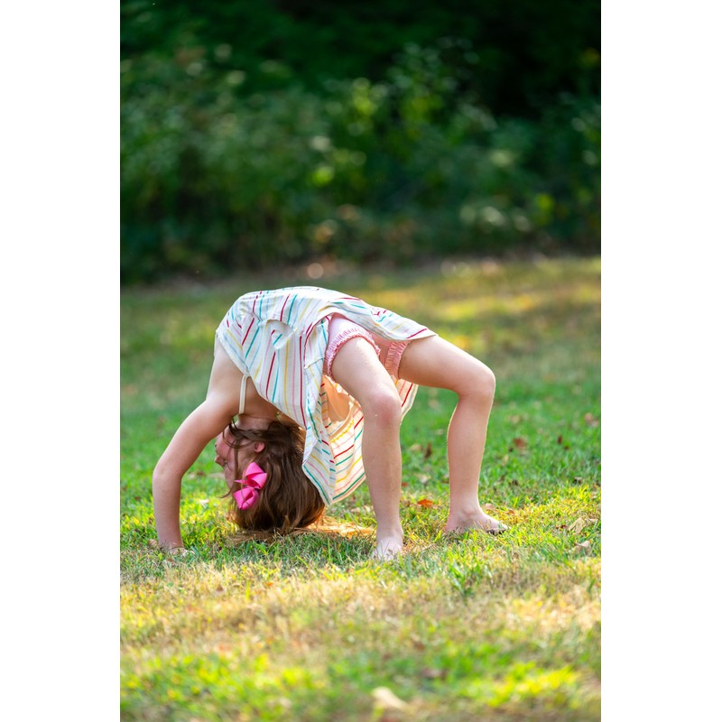 Wundershorts by Wee Ones Ruffle Modesty Cartwheel Shorts, 10-12Y, Light