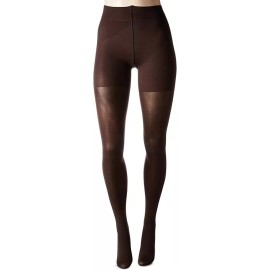 HUE Womens  Opaque Control Top Tights Espresso, Sz 1  (4'11"-5'6" wt 100-150lbs)