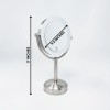 BROOKSTONE | 1X/10X Magnifying Double-Sided Lighted A/C Plug-In Tabletop Mirror