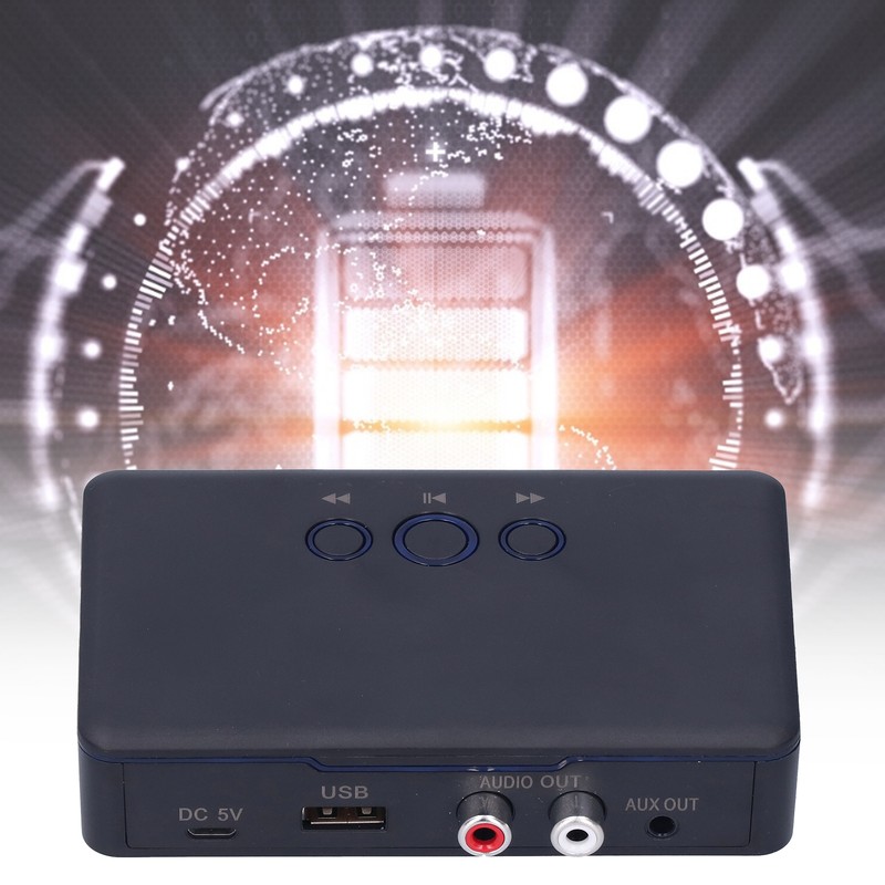 Bluetooth 5.0 Audio Receiver Wireless Music Player with USB Charging