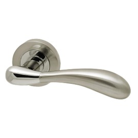 UAP Intelligent Hardware - Hornet Door Handle Pack with Hinges and Latch in Polished Chrome/Satin Nickel