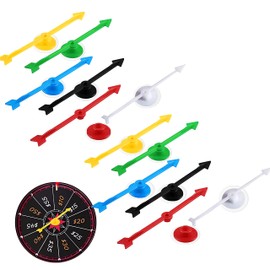 24 Pieces Suction Cup Type Board Spinner,Spinners Dry Erase Math Spinner with Rotating Arrow for Party School Season and New Year Entertainment
