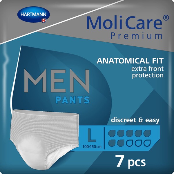 Hartmann 9158280 MoliCare Premium Men's Pants 7 Drops, 150 cm x 100 cm, Pack of 7