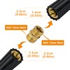 Fai Top Brass High Pressure Washer Coupler,M22-15 mm Female Thread
