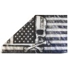 100% 3X5 USA American 50 Star PUNISHER Skull N Bones