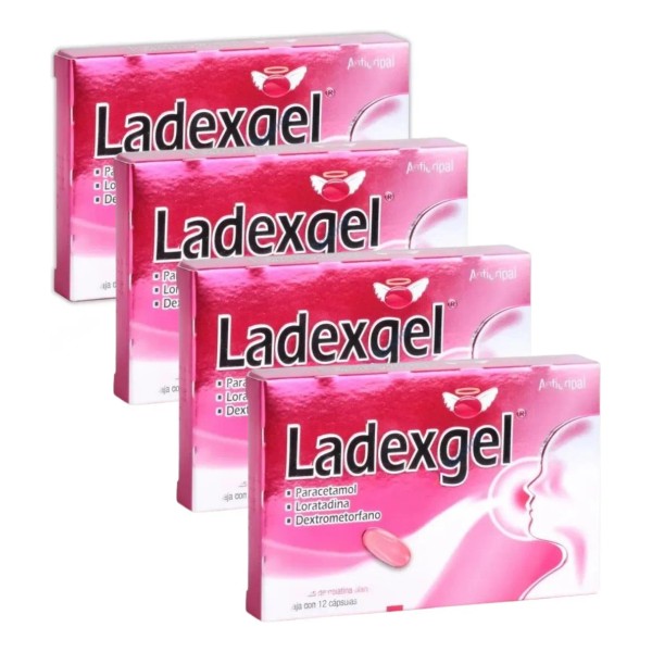 Ladexgel Cápsulas Antigripal Loratadina Paracet Dextrometorf