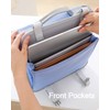 3" D-ring Zipper Binder with 700+ Sheets Capacity, 3-ring Zip