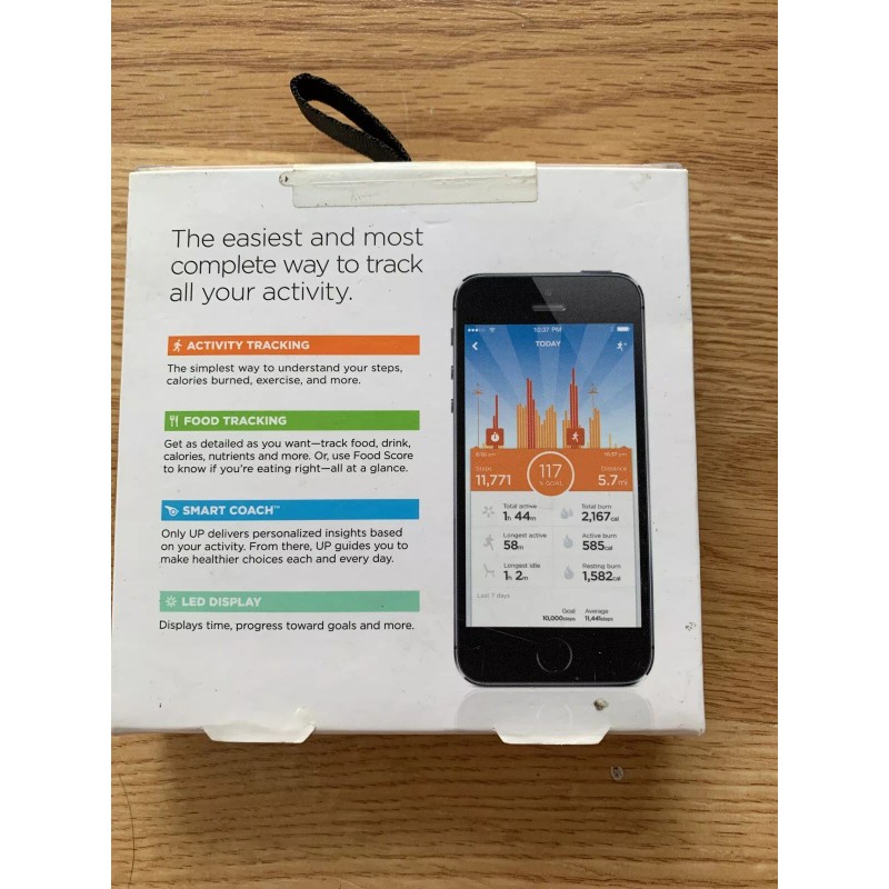 Jawbone Up Move Wireless Activity Tracker White And Blue NEW