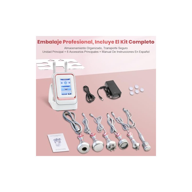6 En 1 Máquina de Belleza, 80K Cavitación RF, Eliminación
