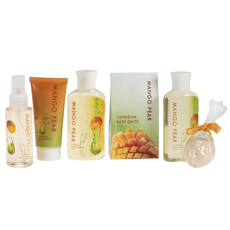Freida and Joe Mango Pear Spa Gift Set in Woven