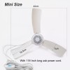 SKYRI Portable Ceiling Fan Mini USB Tent Fans for RV