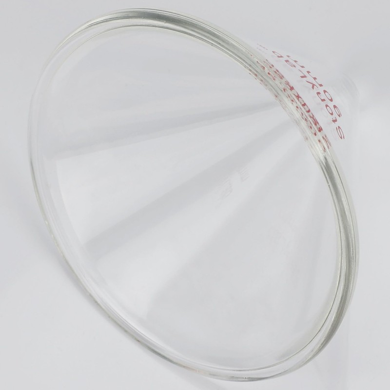 stonylab Glass Funnel, Thickened Borosilicate Glass Stemless Funnel with 90