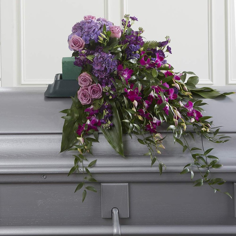 FloraCraft Plastic Floral Casket Saddle 2.75 Inch x 11.25 Inch