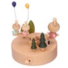 Wooden Seesaw Music Box Handicraft Home Decoration Desktop Ornament Valentine's
