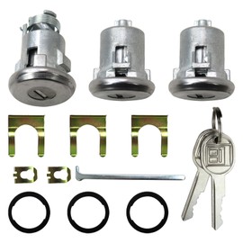 654394765282 Door Lock Cylinder &2 Keys Doors/Trunk Lock Key Set Replacement for Oldsmobile Cutlass 1965-1967