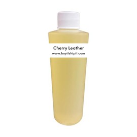 Buyitshipit - Cherry Leather Fragrance from Our Leather Collection - Perfect for Adding Aroma to Freshies, Candles, Soaps, and Diffusers - 8 Ounces