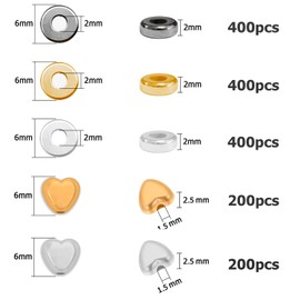abalorio espaciadoras redondas planas de 6 mm, abalorio de arcilla para pulseras, abalorio espaciadoras de disco plano de polímero Heishi para hacer joyas, abalorio de arcilla para hacer joyas,