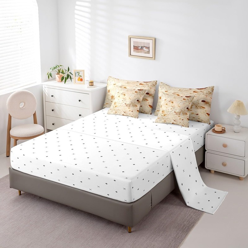 Castle Fairy Burritos Tortilla Reversible Comforter Set 7 Piece Twin