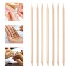 ROSENICE 100 Pieces Orange Wood Sticks Multifunctional Nail Sticks