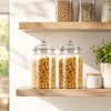 2 Pcs Plastic Candy and Cookie Jars with Lids, Clear