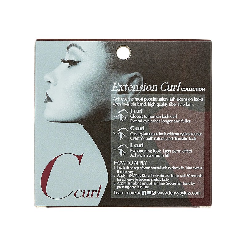 i-Envy False Eyelashes C Curl Natural Lashes Salon Lash Extension