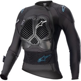 Alpinestars 6516823-1079-S: Stella Bionic Action V2 Protection Jacket Blk/Cyan Sm