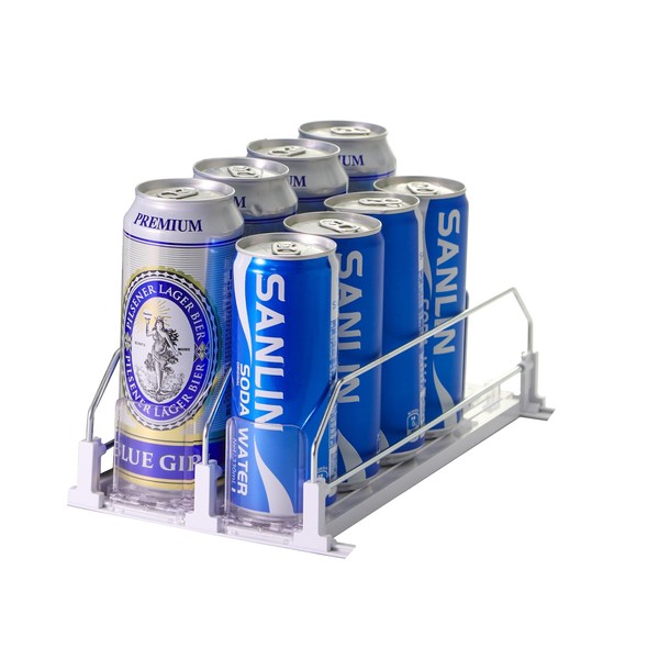 Upgraded Drink Organizer for Fridge，Soda Can Dispenser for Refrigerator，Automatic Self-Pushing