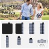 ZAZE Picnic Blankets Machine Washable, 80''x80'' Extra Large Waterproof Sandproof