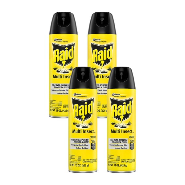 Raid Multi Insect Killer, Kills Ants, Spiders, Roaches and Flies,