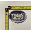 Vintage 2”x3” Oval White Trucks Logo Patch 1970s Freightliner New