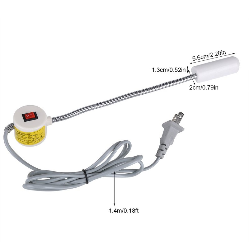 Sewing Machine Light, LED Desk Light, Magnetic Base, Magnet, 110-240V,