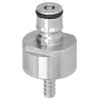 Stainless Steel Carbonation Cap with 5/16in Barb Ball Lock Type