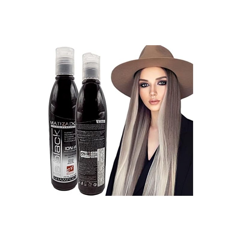 Kit 2 Piezas de Shampoo Le Black Matizador Negro Di